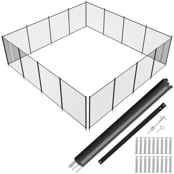 Removable Inground Swimming Pool Safety Fence Durable Mesh