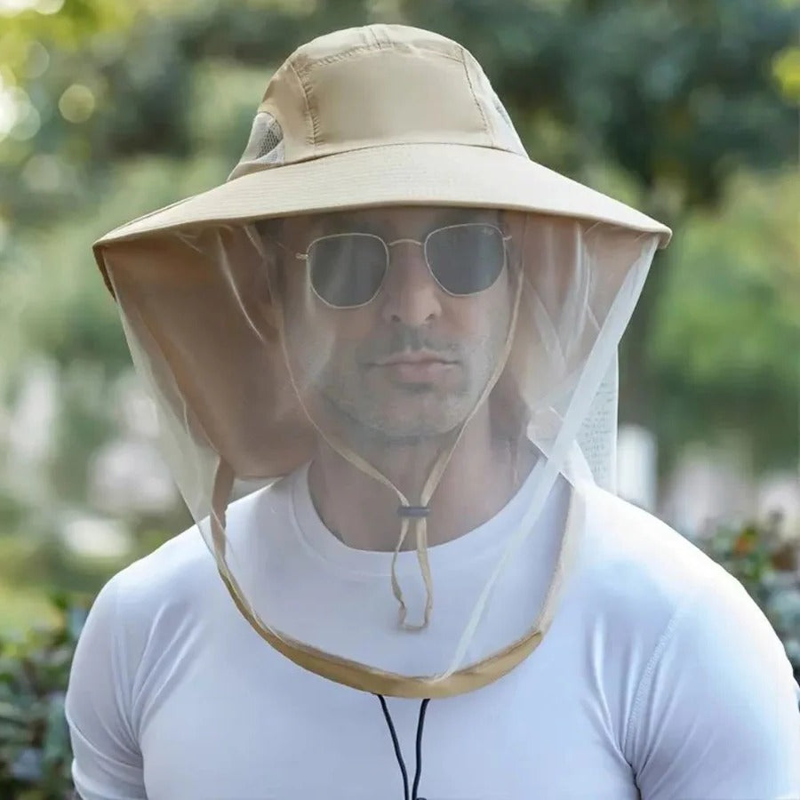 Wide Brim Hat Breathable Sun and Mosquito Protection