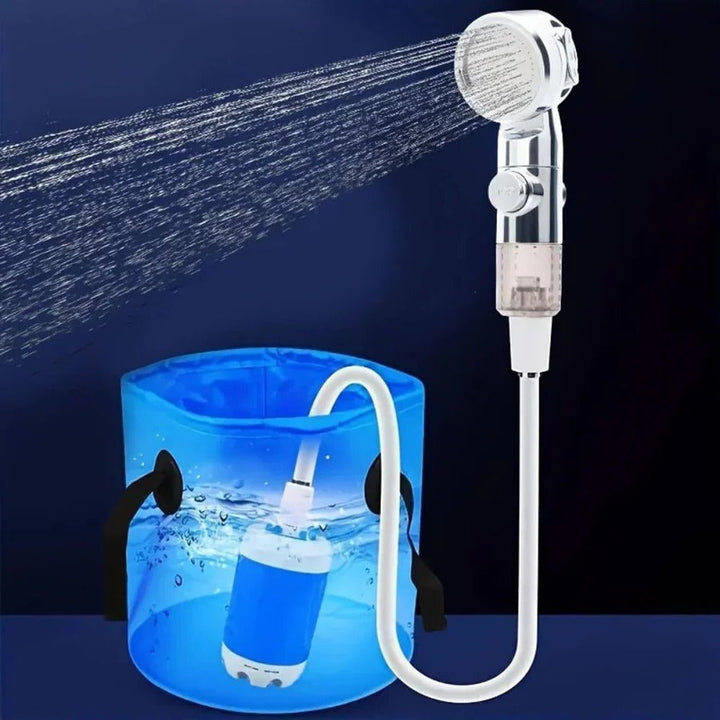 Portable USB Rechargeable Shower Head Water Pump - Lenila