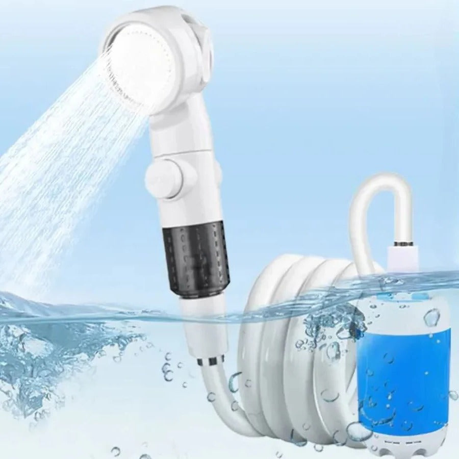 Portable USB Rechargeable Shower Head Water Pump