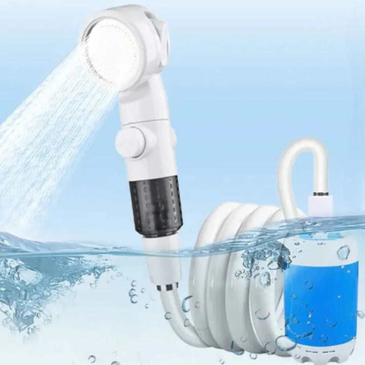 Portable USB Rechargeable Shower Head Water Pump