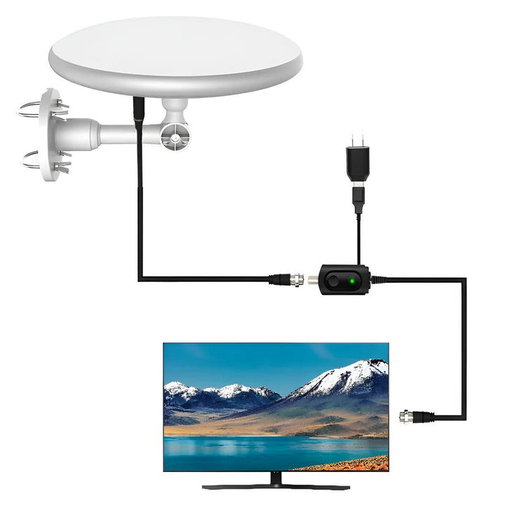Digital Outdoor TV Antenna Long Range HD Signal Reception