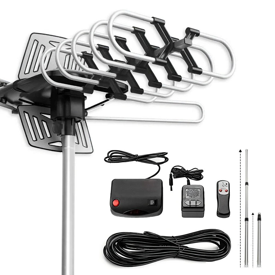 Outdoor TV Antenna HD Motorized Signal Booster