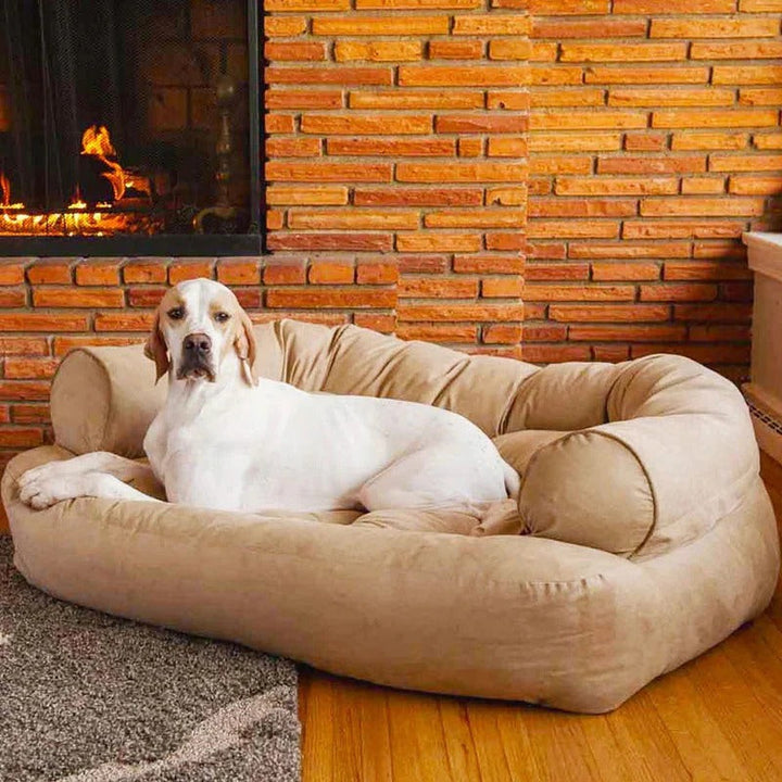 Pet Dog Sofa with Cushioned Upholstery - Lenila