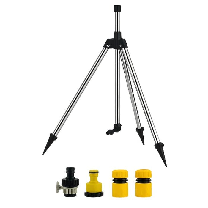 Rotating Tripod Lawn Sprinkler Adjustable Height 360° Coverage