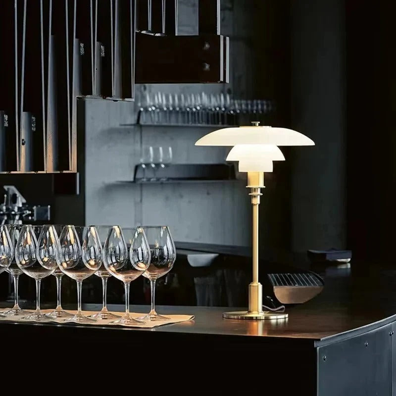 Dimmable Round Table Lamp Modern Design