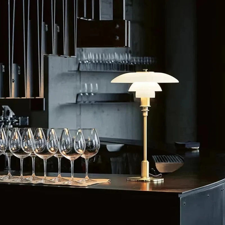 Dimmable Round Table Lamp Modern Design