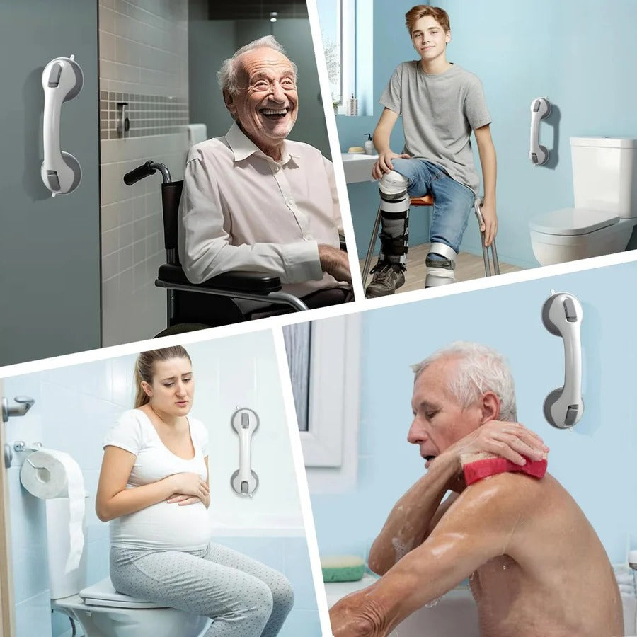 Portable Bathroom Suction Shower Handle Balance Assist Bar - Lenila