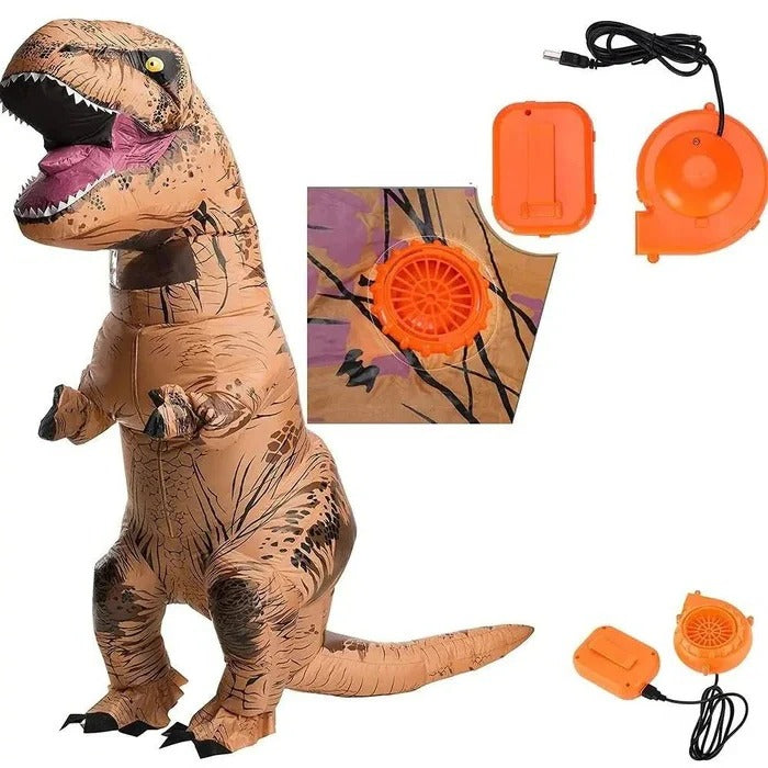 Unisex Inflatable Dinosaur Costume Loose Fit - Lenila