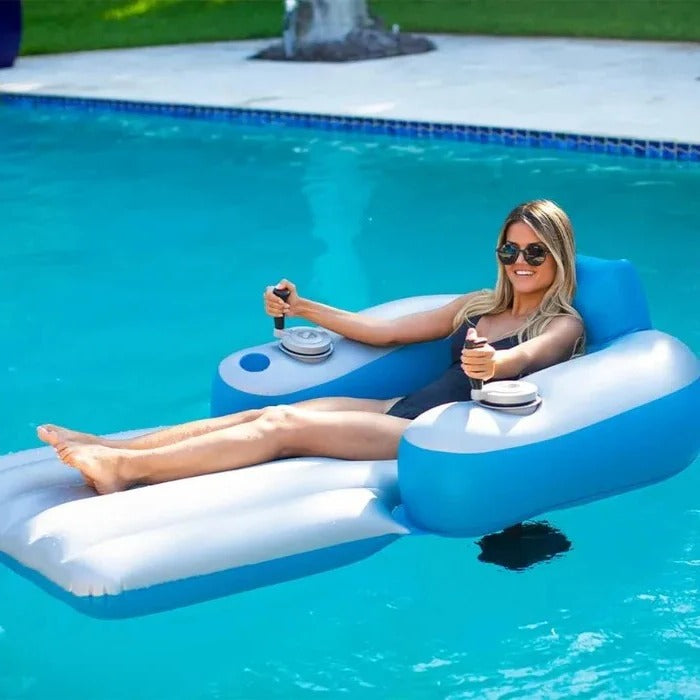 Inflatable Pool Lounger Floating Recliner