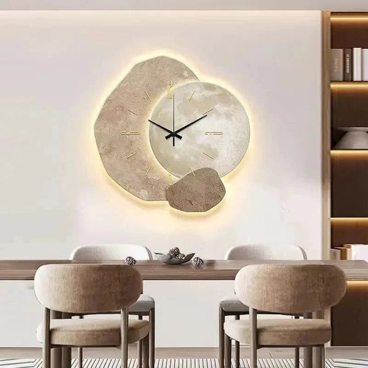 Minimalist Wall Clock Modern Design Silent Movement - Lenila