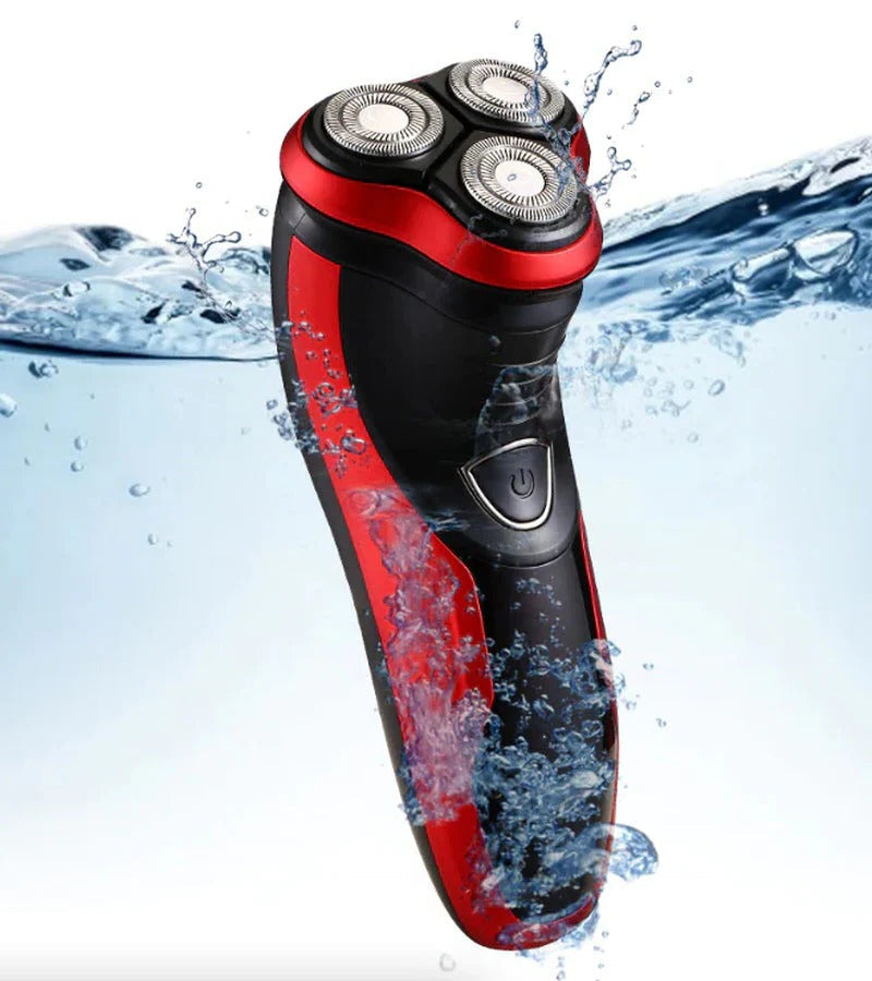 Mens Electric Shaver Rotating Waterproof Design