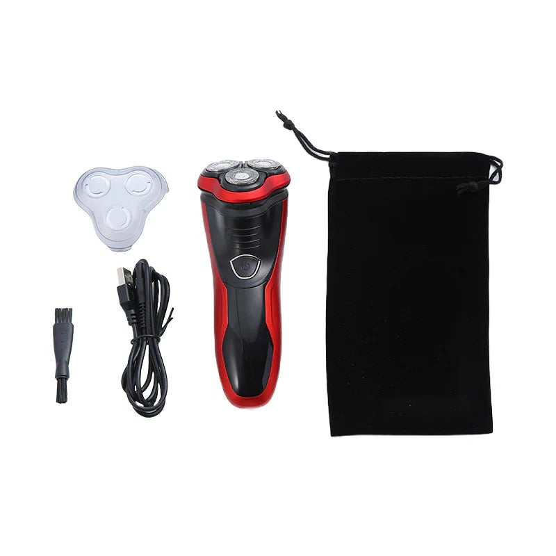 Mens Electric Shaver Rotating Waterproof Design