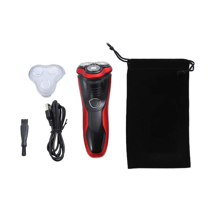 Mens Electric Shaver Rotating Waterproof Design
