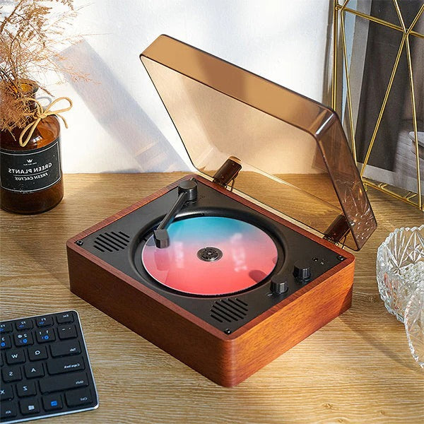 Portable CD Player Compact Retro Style