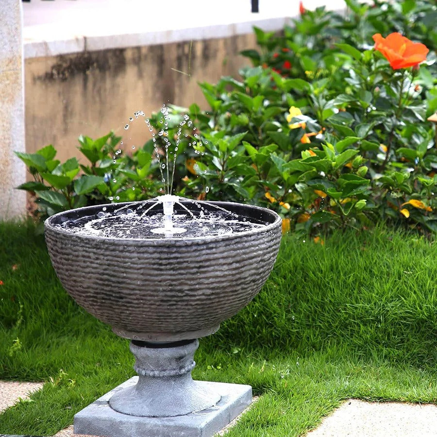 Solar Powered LED Fountain Outdoor Water Feature - Lenila