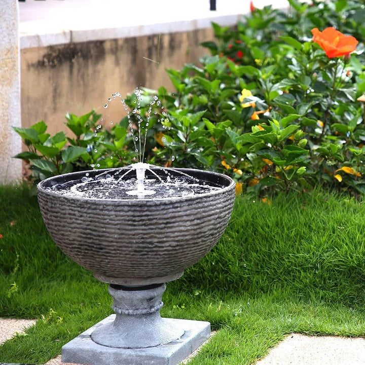 Solar Powered LED Fountain Outdoor Water Feature - Lenila