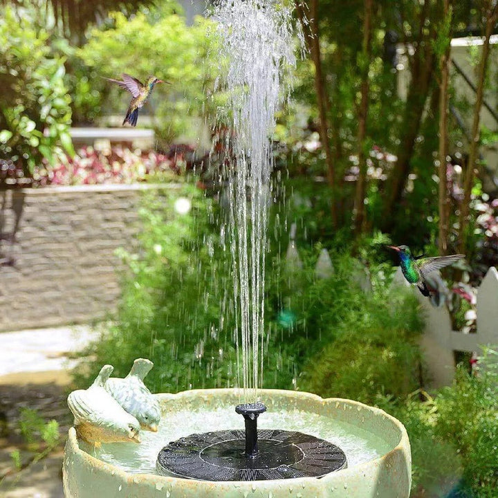 Solar Powered LED Fountain Outdoor Water Feature