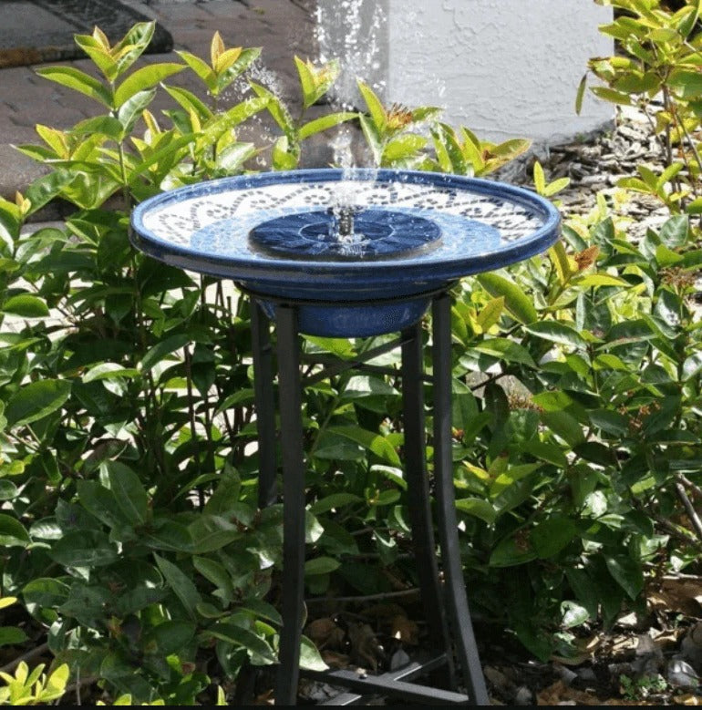 Solar Powered LED Fountain Outdoor Water Feature
