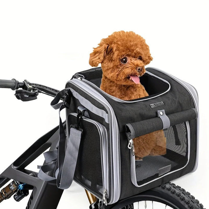 Unisex Expandable Pet Bike Basket Durable Mesh Design - Lenila