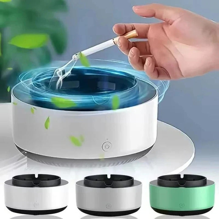 Portable Ashtray with Smokeless Air Purifier Function