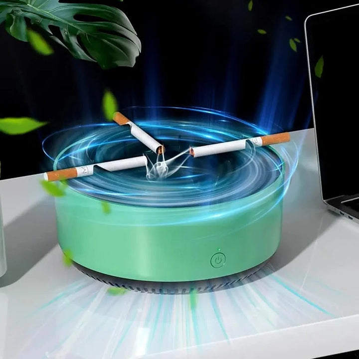 Portable Ashtray with Smokeless Air Purifier Function