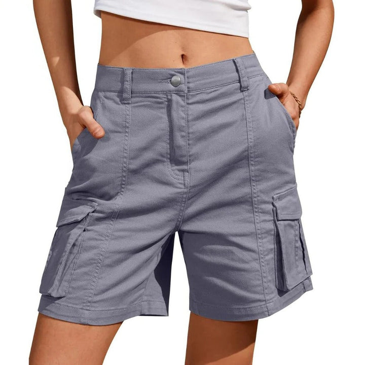 Womens Cargo Shorts Low Waist Long Work Fit