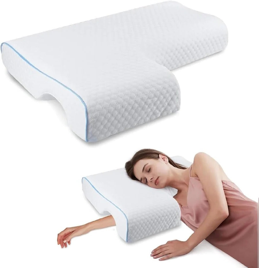 Orthopedic Pillow with Arm Tunnel Support for Comfort