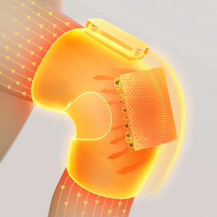 Cordless Knee Massager with Heat and Vibration Therapy