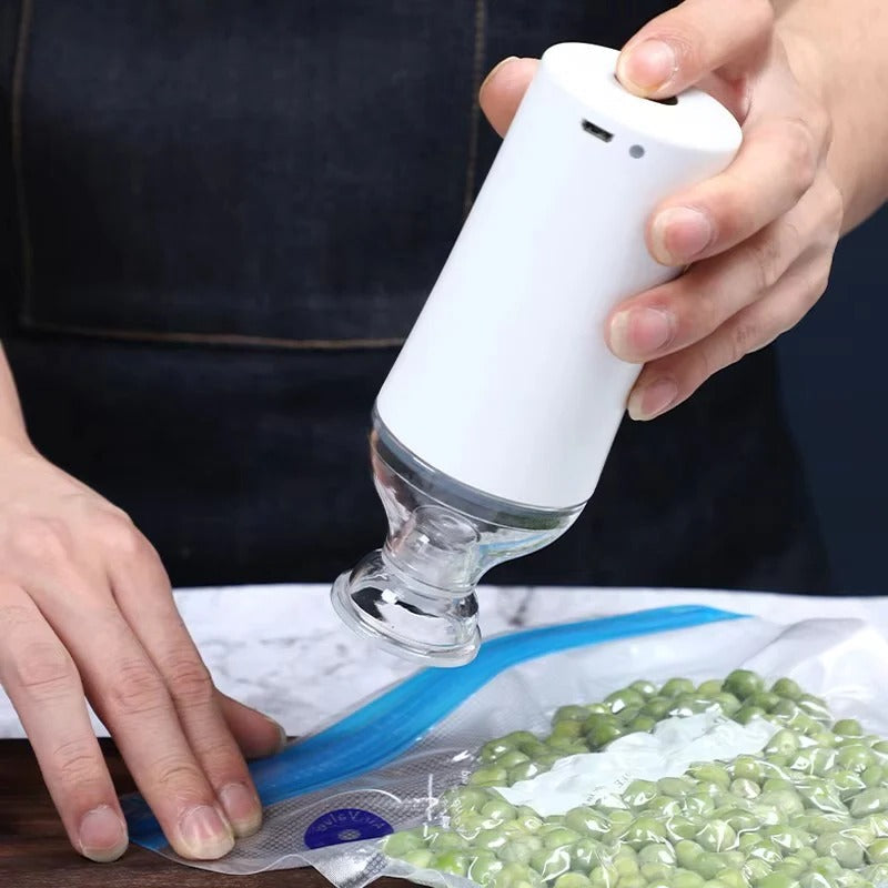 Compact Food Vacuum Sealer Portable Handheld