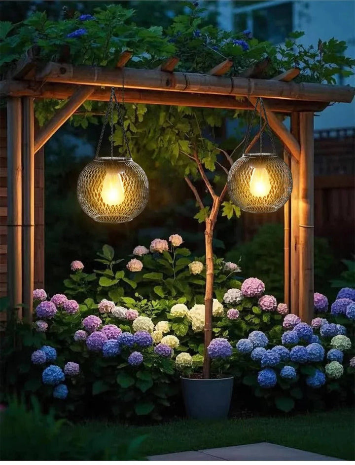 Outdoor Solar Hanging Lantern with LED