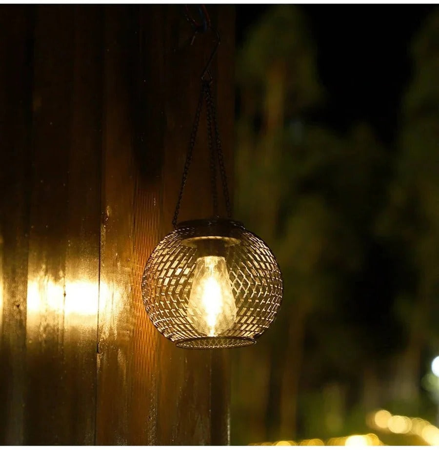 Outdoor Solar Hanging Lantern with LED