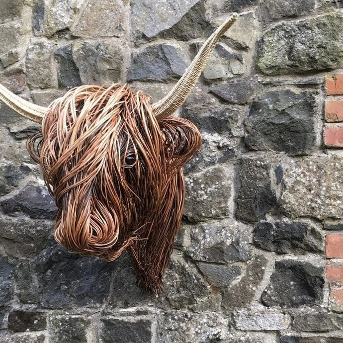 Wall Mounted Cow Sculpture Decorative Resin