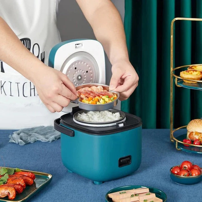 Mini Rice Cooker Non-Stick Pot Compact Capacity