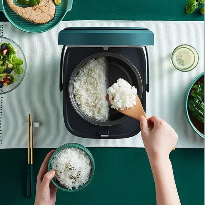 Mini Rice Cooker Non-Stick Pot Compact Capacity