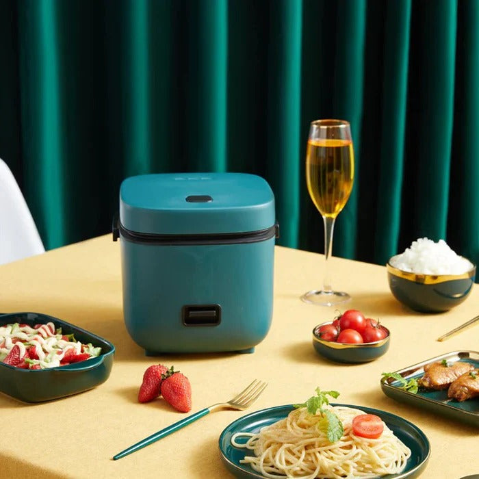 Mini Rice Cooker Non-Stick Pot Compact Capacity