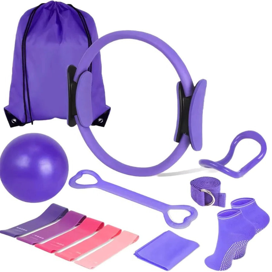 Fitness Set Pilates Ball and Resistance Band