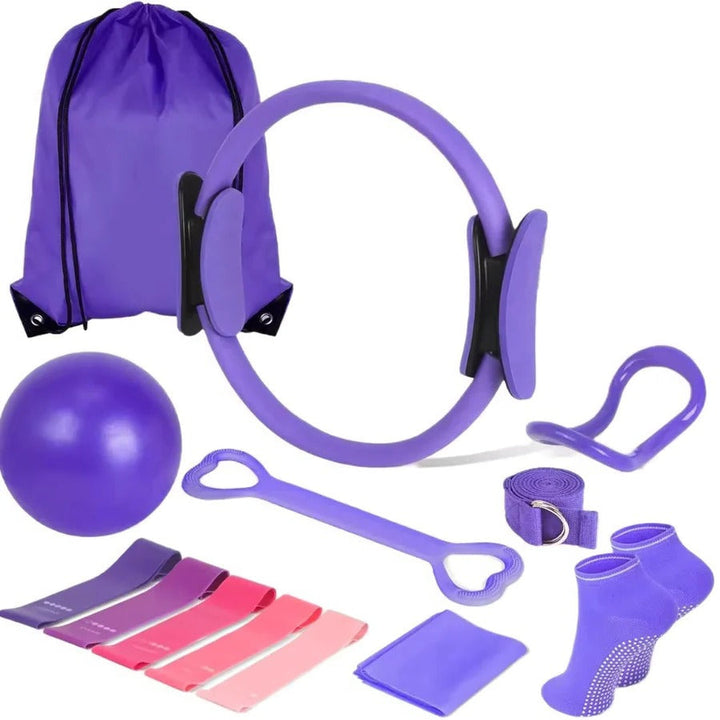 Fitness Set Pilates Ball and Resistance Band