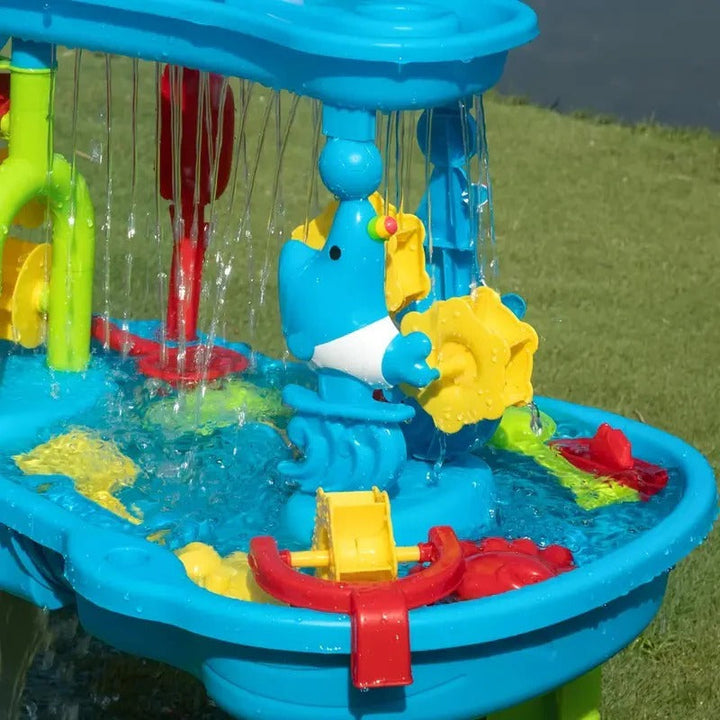 Kids Outdoor Sand and Water Play Table Plastic Durable