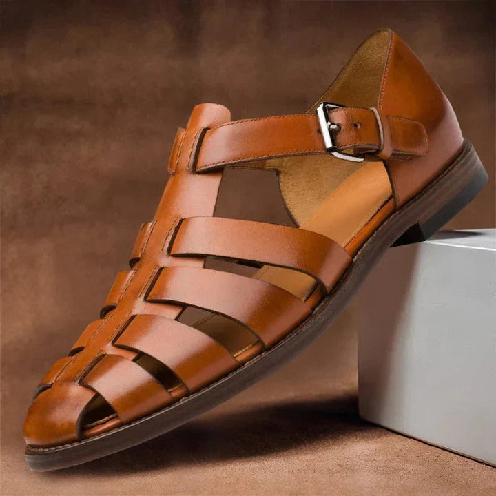 Mens Sandals Adjustable Strap Comfortable Fit - Lenila
