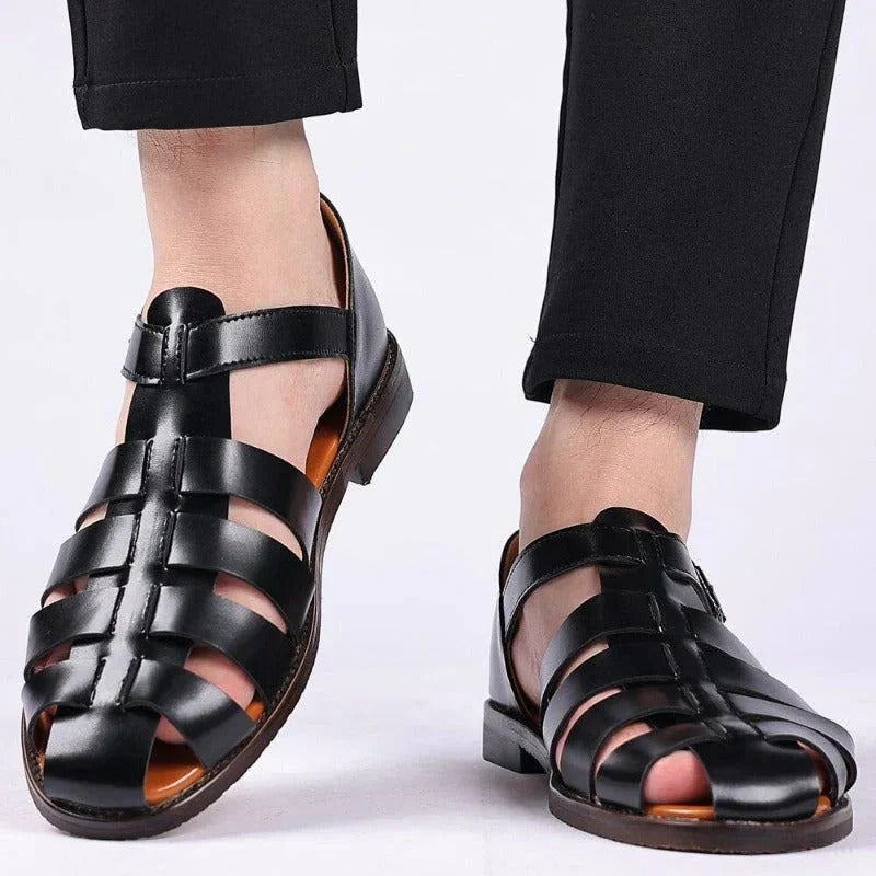 Mens Sandals Adjustable Strap Comfortable Fit