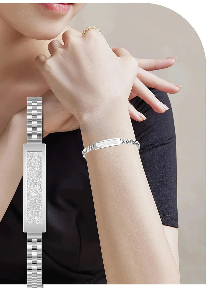 Womens Fitness Tracker Bracelet Chain Style Heart Rate Sleep