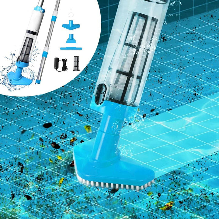 Cordless Pool Cleaner Rechargeable with Interchangeable Heads - Lenila