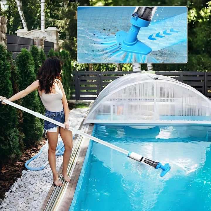 Cordless Pool Cleaner Rechargeable with Interchangeable Heads