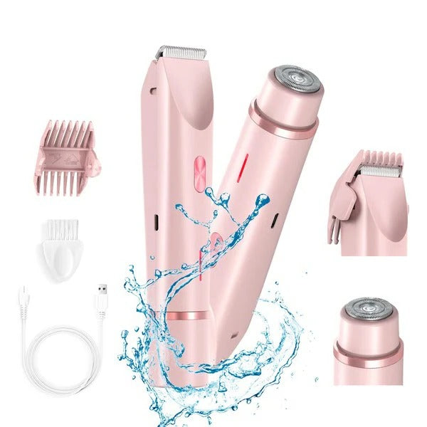 Womens Electric Shaver with Bikini Trimmer Attachment - Lenila