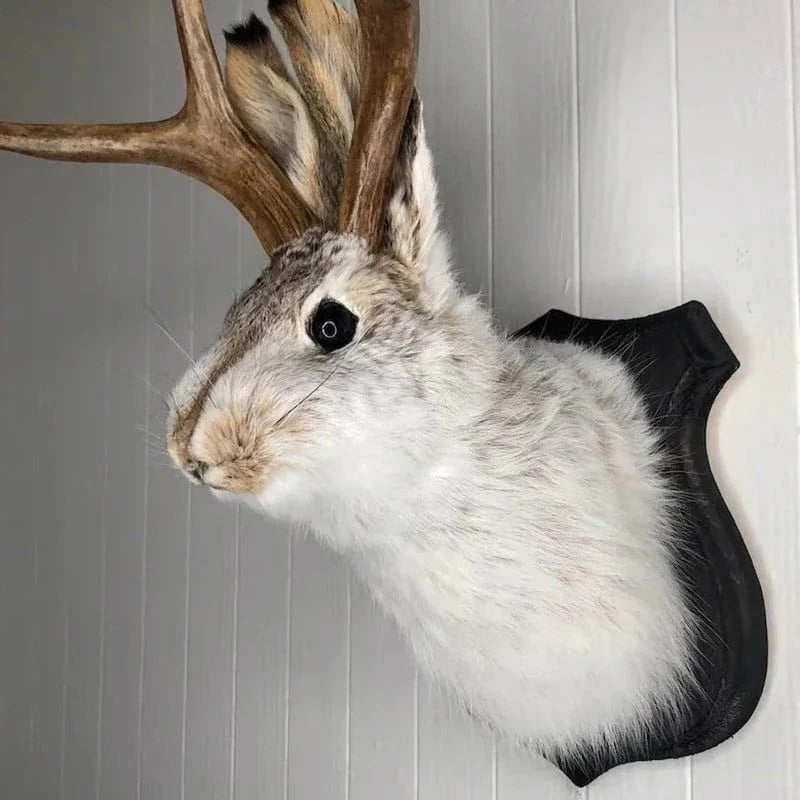 Wall Decor Jackalope Figurine Decorative Sculpture