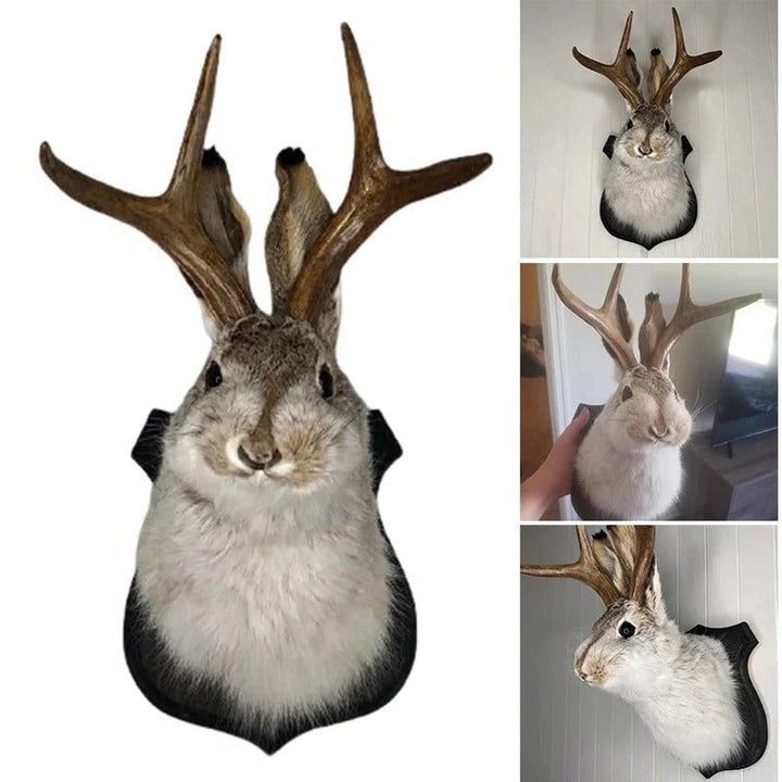 Wall Decor Jackalope Figurine Decorative Sculpture