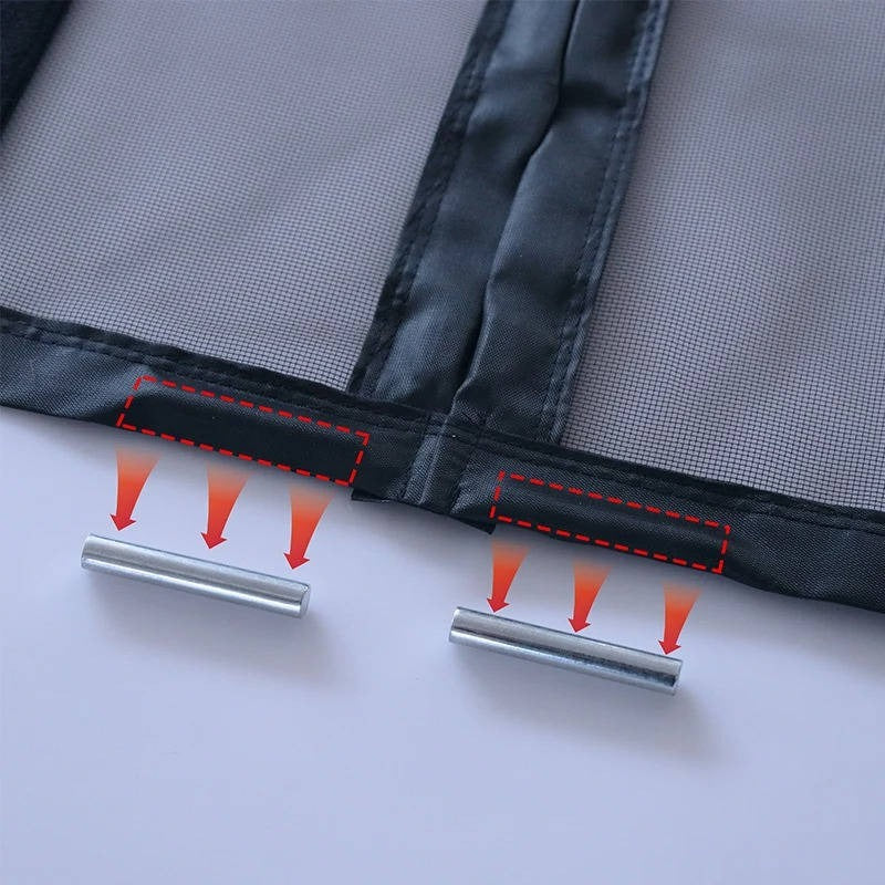 Adjustable Magnetic Screen Door Insect Protection Mesh