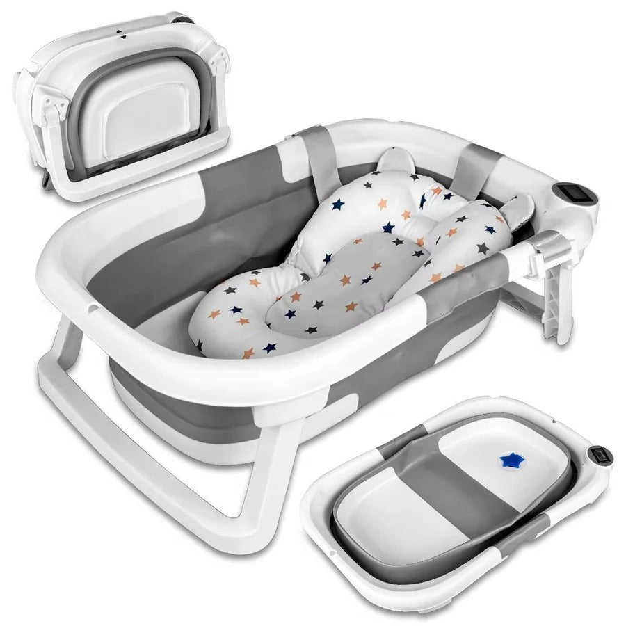 Unisex Newborn Bath Tub Foldable with Temperature Indicator - Lenila