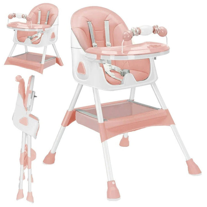 Baby High Chair Foldable Portable Design